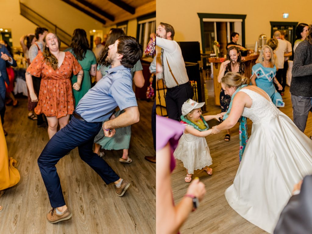 dancing at manning park wedding reception